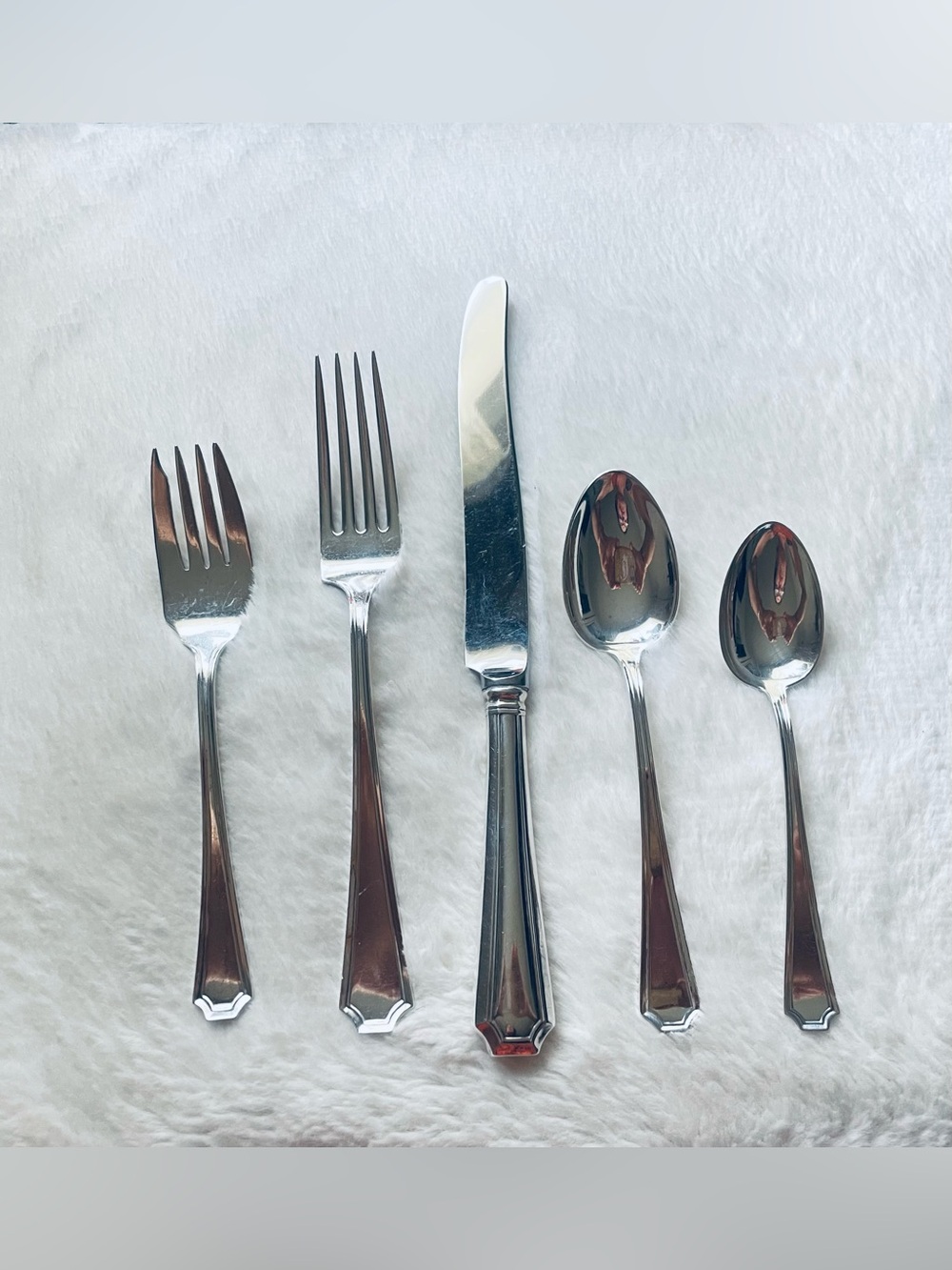 1910 Sterling Flatware Fairfax 5 Piece Place Setting Gorham Antique